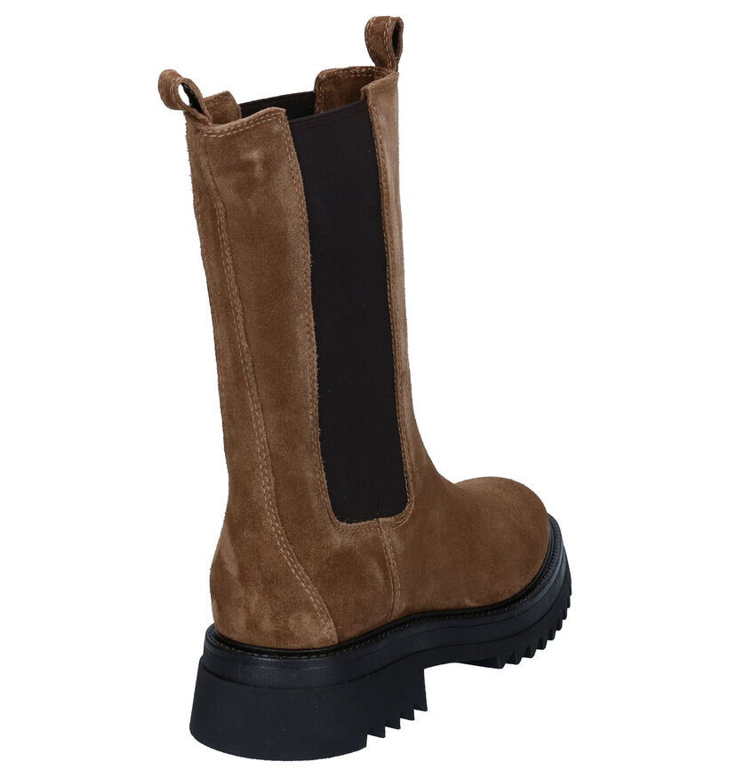 Via Limone Bottes courtes en Taupe pour femmes (290444)