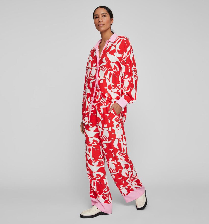 Vila Kikki Mat Rood Oversized Hemd voor dames (329148)