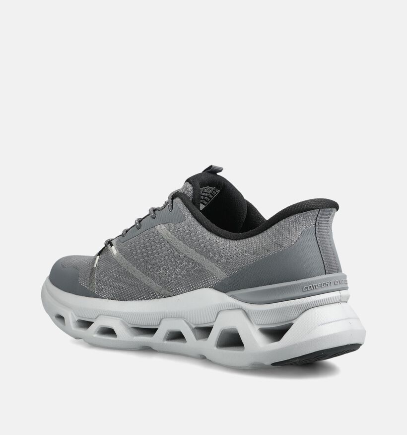 Skechers Glide Step Altus Aphtur Baskets en Gris fonc&eacute; pour hommes (376902) - pour semelles orthop&eacute;diques