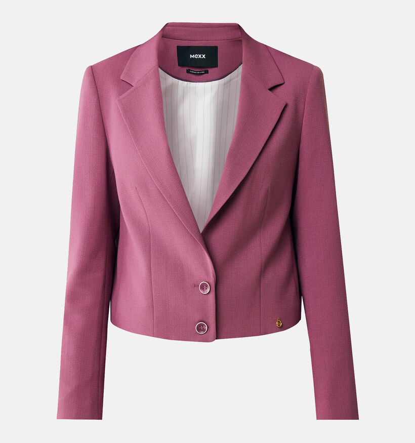 Mexx Cropped blazer en Mauve pour femmes (360704)