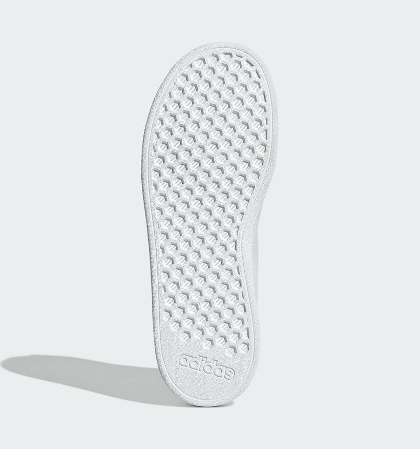 adidas Advantage Base 2.0 Baskets en Blanc pour filles, garçons (350236) - pour semelles orthopédiques