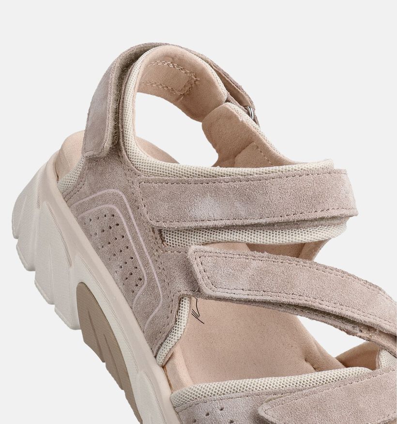 Gabor Rollingsoft Donkerbeige Sandalen voor dames (373320)