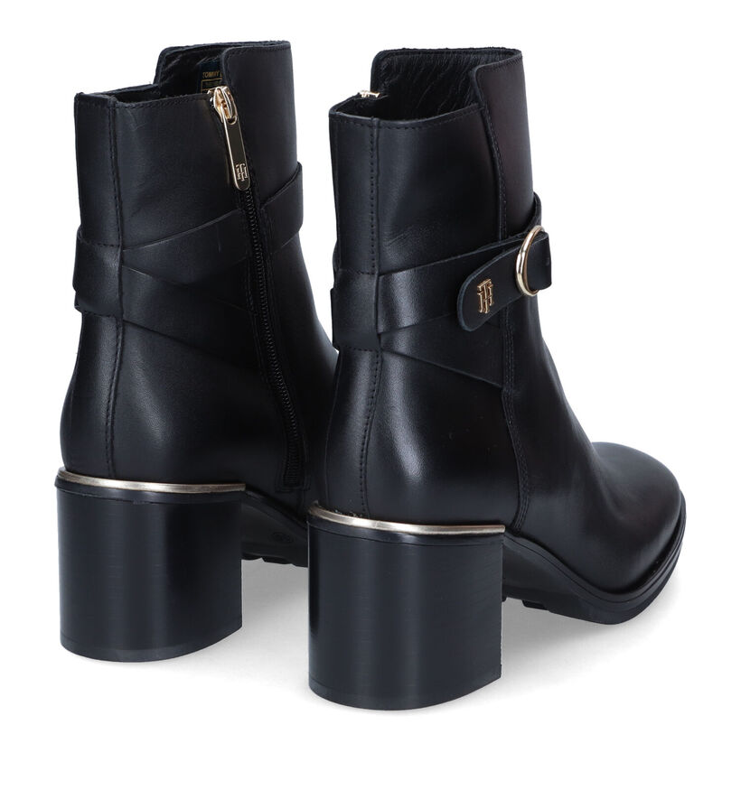 Tommy Hilfiger Belt Bottines en Noir en cuir (314029)
