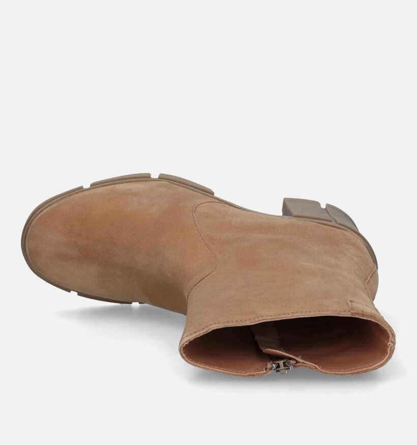 Tango Romy Camel Enkellaarsjes met hak voor dames (329207)