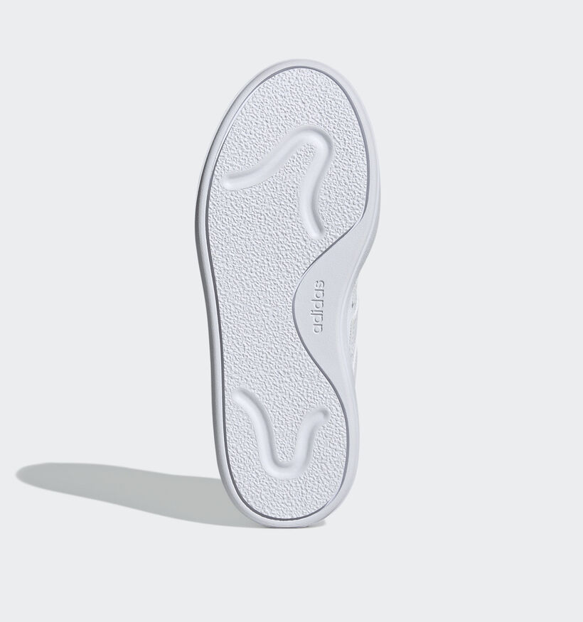 adidas Courtblock Witte Sneakers voor jongens, meisjes (362461) - geschikt voor steunzolen