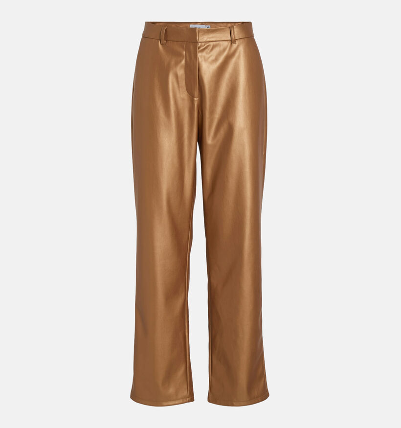 Vila Silliver Pantalon habillé en Bronse pour femmes (348745)