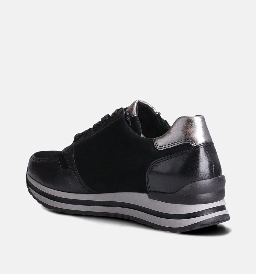 Gabor Zwarte Veterschoenen voor dames (360310) - geschikt voor steunzolen