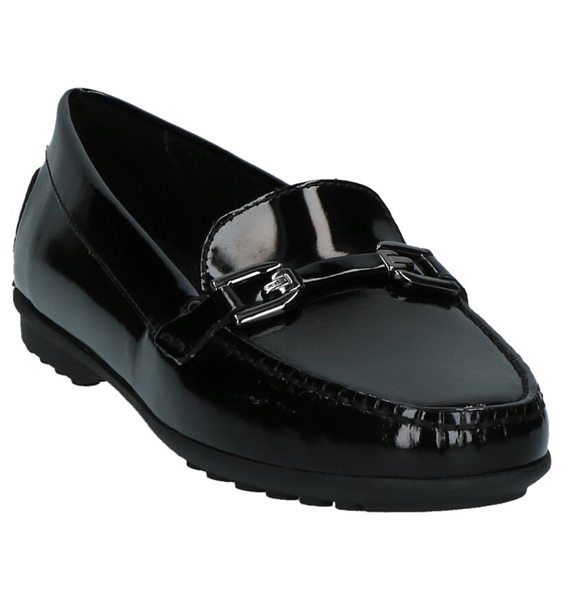 Zwarte Loafers Geox Elidia, Zwart, pdp