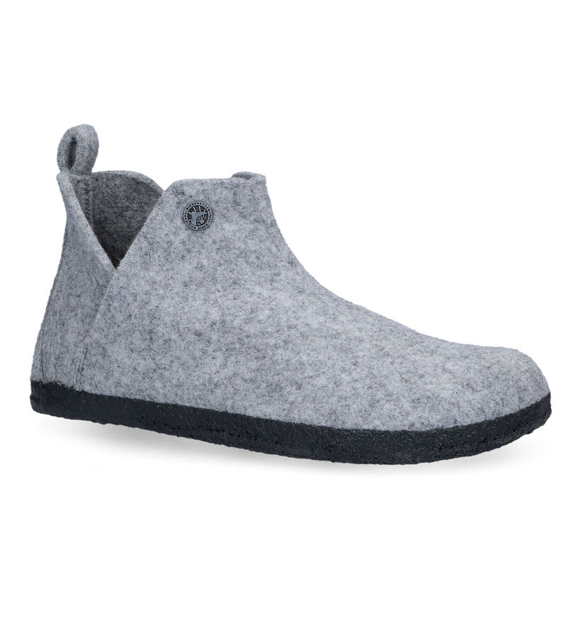 Birkenstock Andermatt Grijze Hoge pantoffels voor dames (314086)