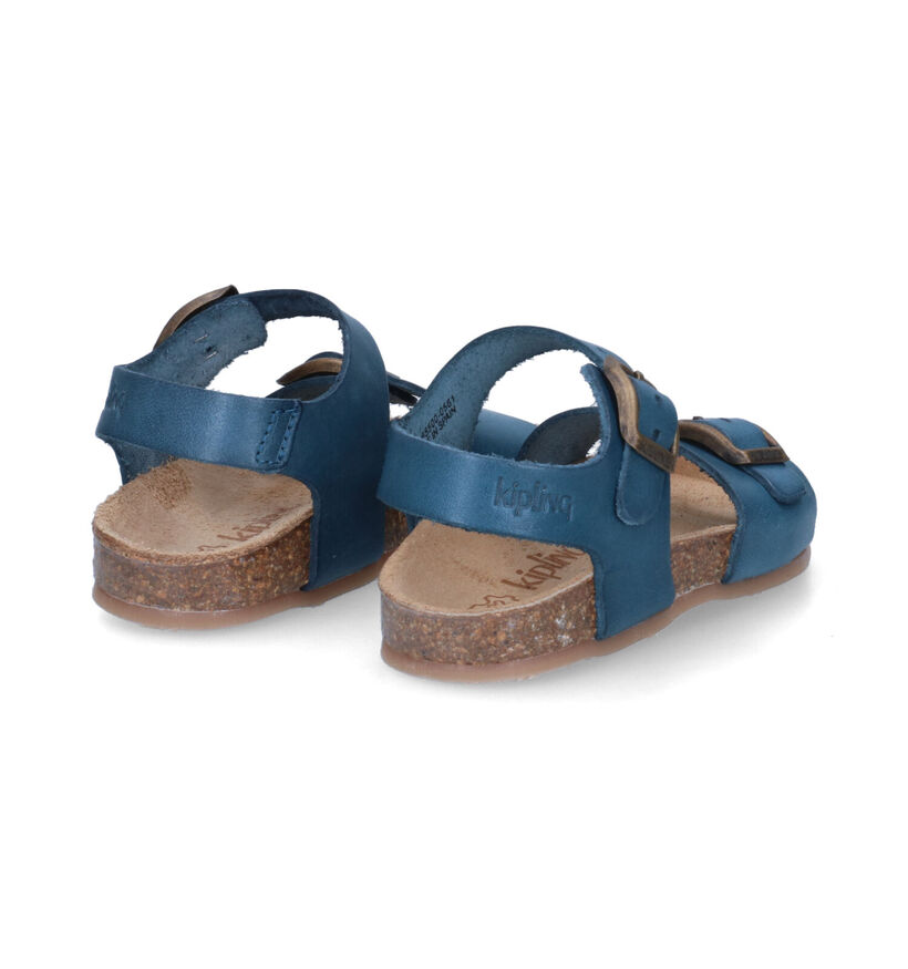 Kipling Easy 4 Blauwe Sandalen in leer (308882)