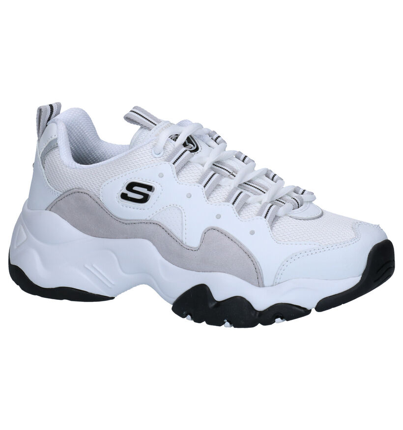 Skechers D'Lites 3.0 Zenway Baskets en Blanc en cuir (262838)