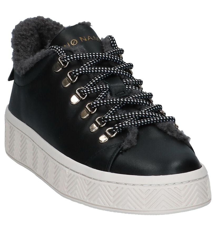 No Name Ginger Zwarte Sneakers in leer (233036)