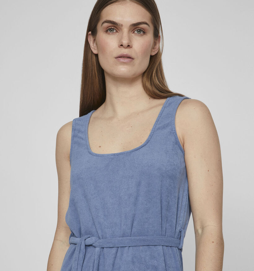 Vila Frotté Blauwe Maxi jurk voor dames (342103)