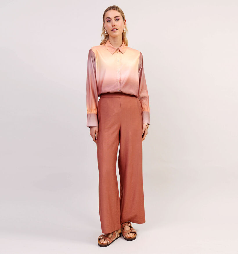 Vero Moda Elia Ombre Chemise en Rose pour femmes (360079)