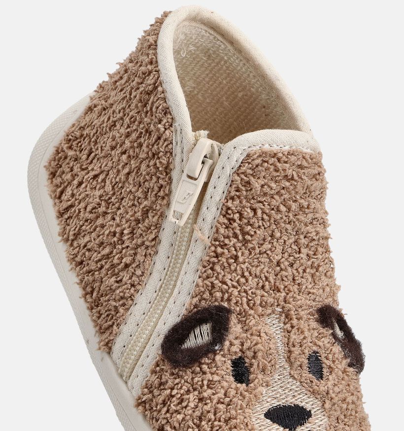Milo & Mila Puppy Bruine Pantoffels Teddy voor meisjes (374939) - geschikt voor steunzolen