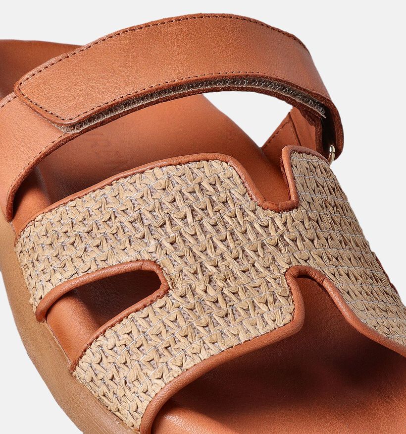 Laurent David Cognac Slippers voor dames (357848)