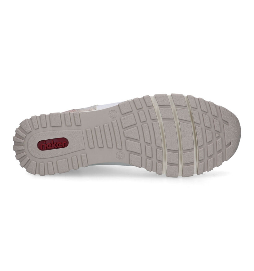 Rieker Baskets casual en Nude pour femmes (320227) - pour semelles orthopédiques