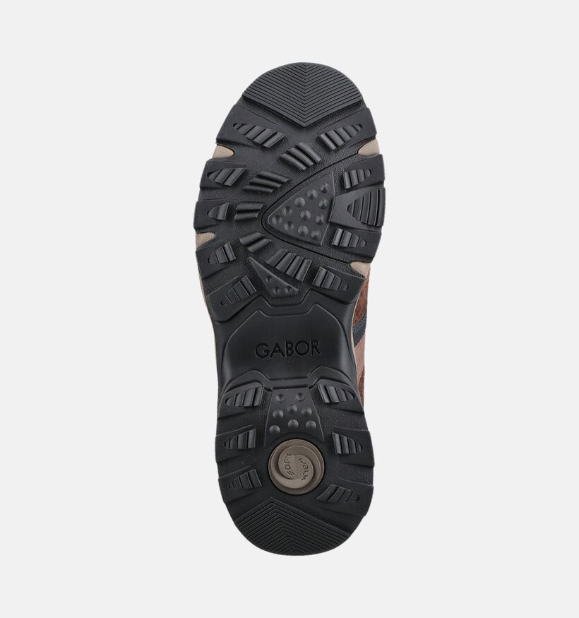 Gabor Comfort Donkerbruine Schoenen met Veters voor heren (380896) - geschikt voor steunzolen