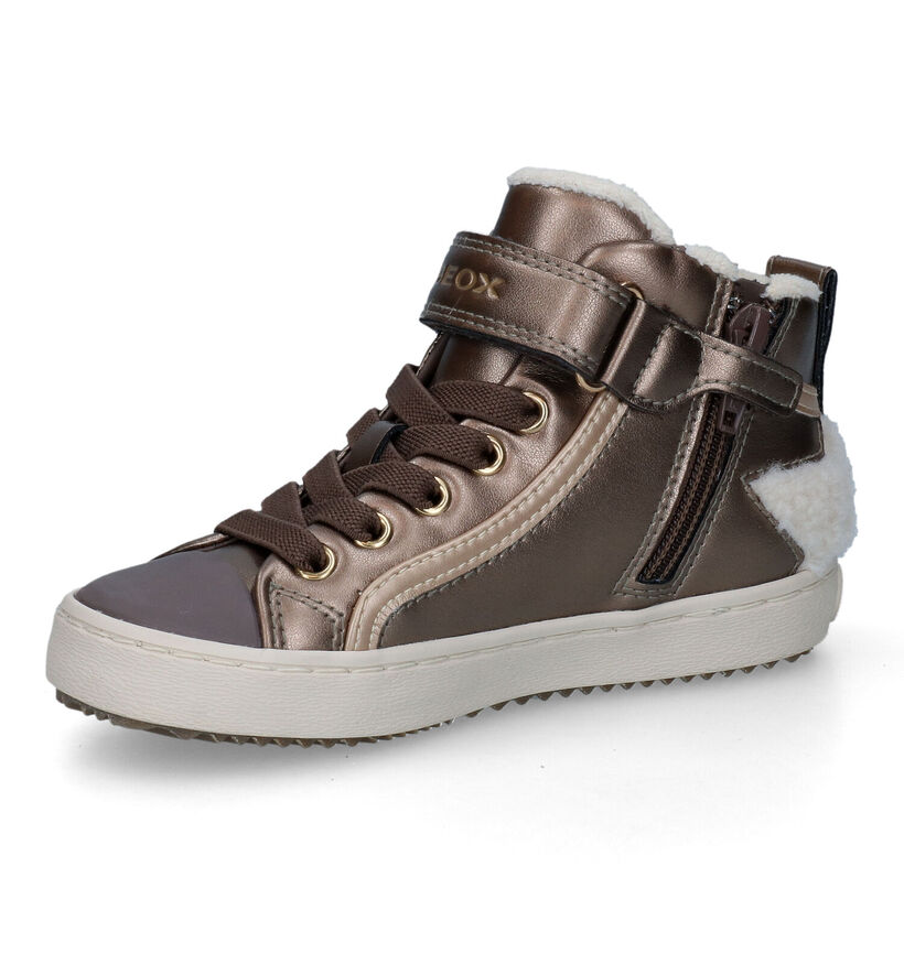 Geox Kalispera Bronzen Sneakers voor meisjes (312540) - geschikt voor steunzolen
