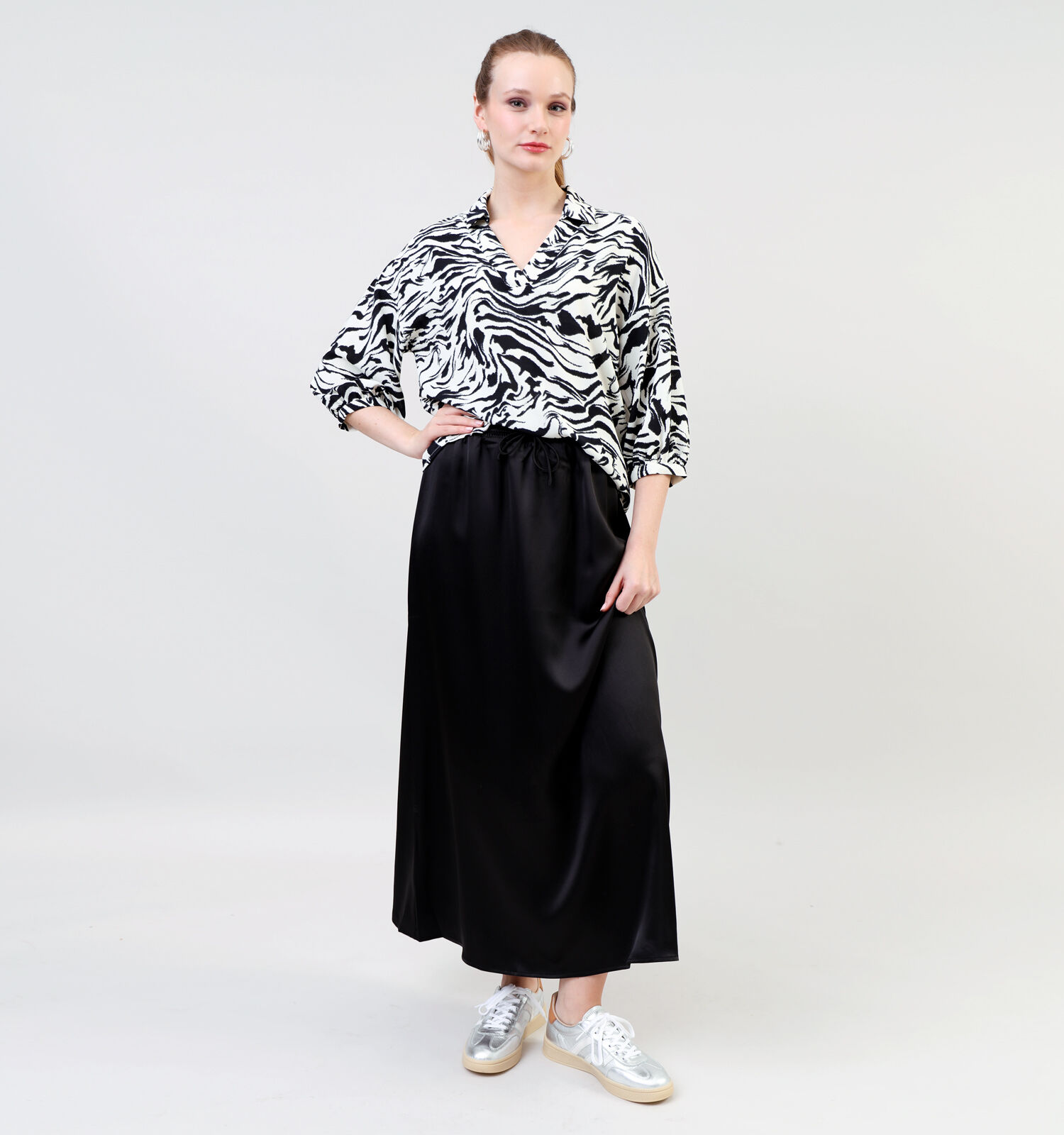 Vero Moda Sally Zwarte Maxi rok Dames Rokken Online op TORFS.BE