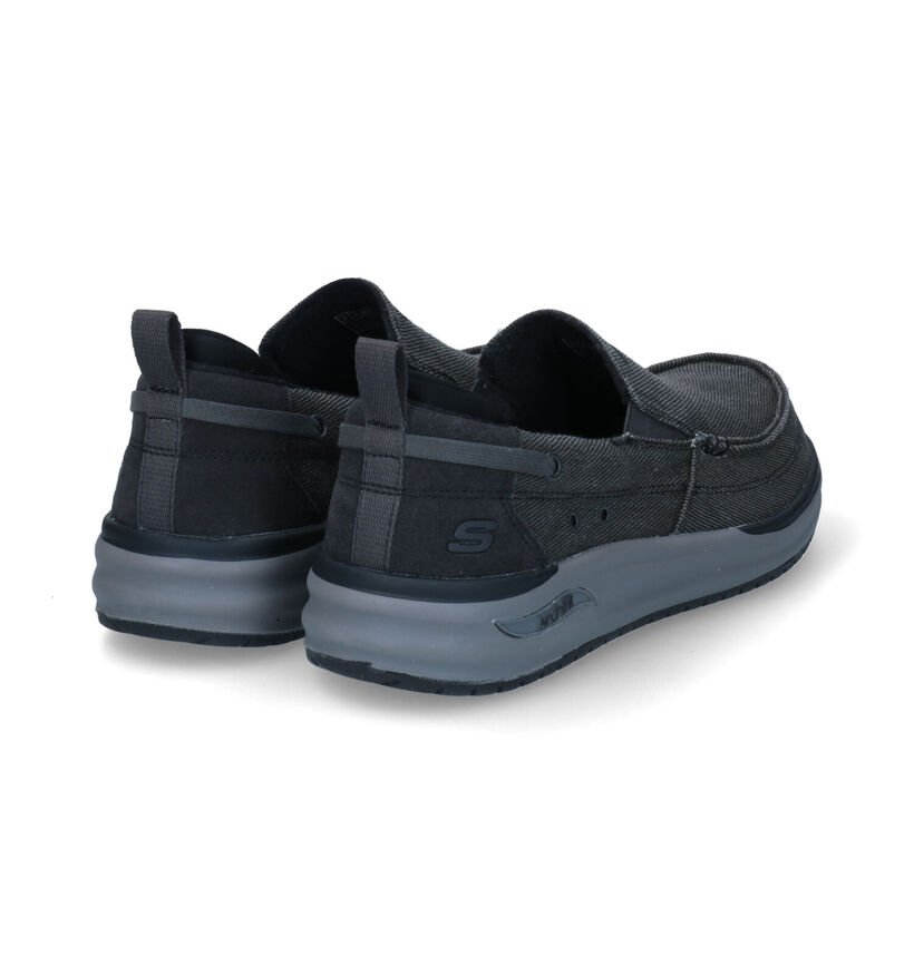 Skechers Arch Fit Melo Port Bow Grijze Instappers in stof (306012)