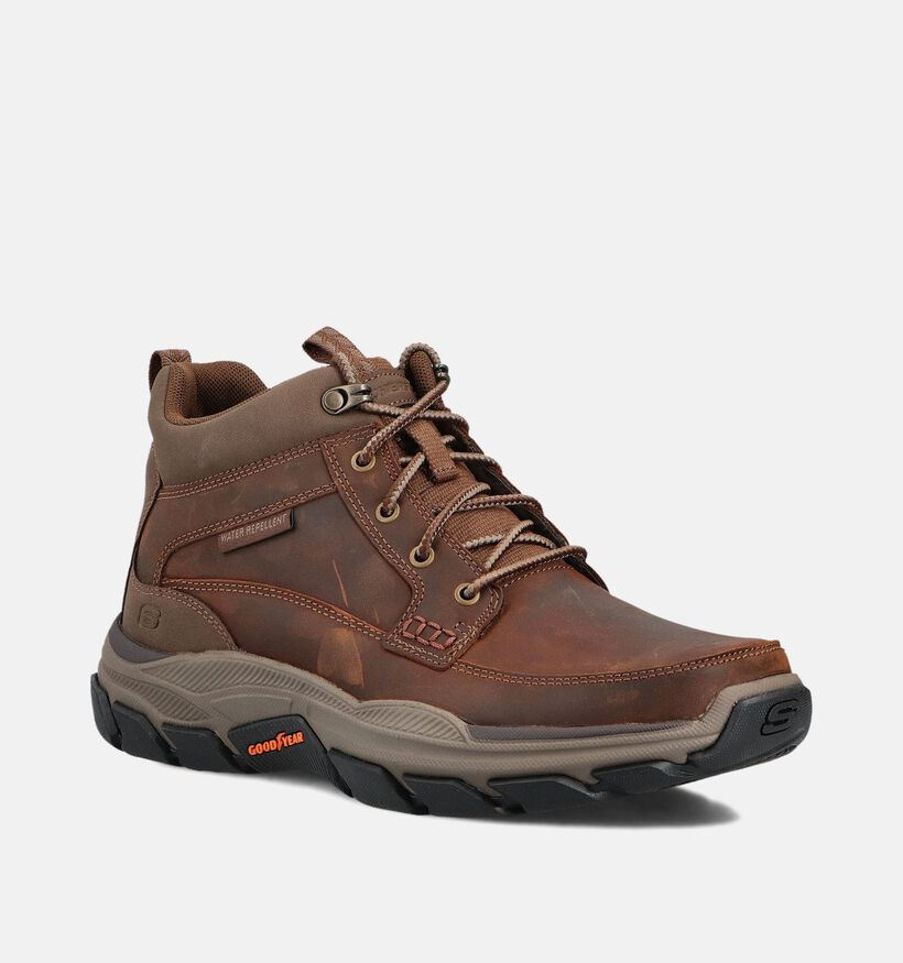 Skechers Respected Boswell Donkerbruine Veterboots voor heren (362180)