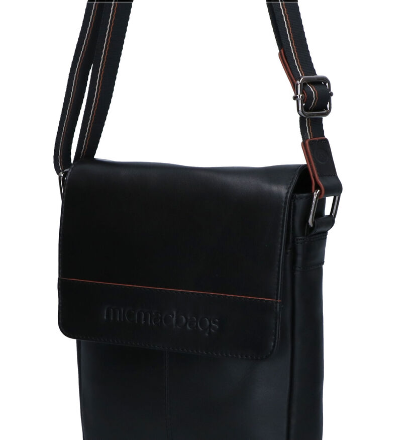 MicMacBags Zwarte Schoudertas voor heren (320202)
