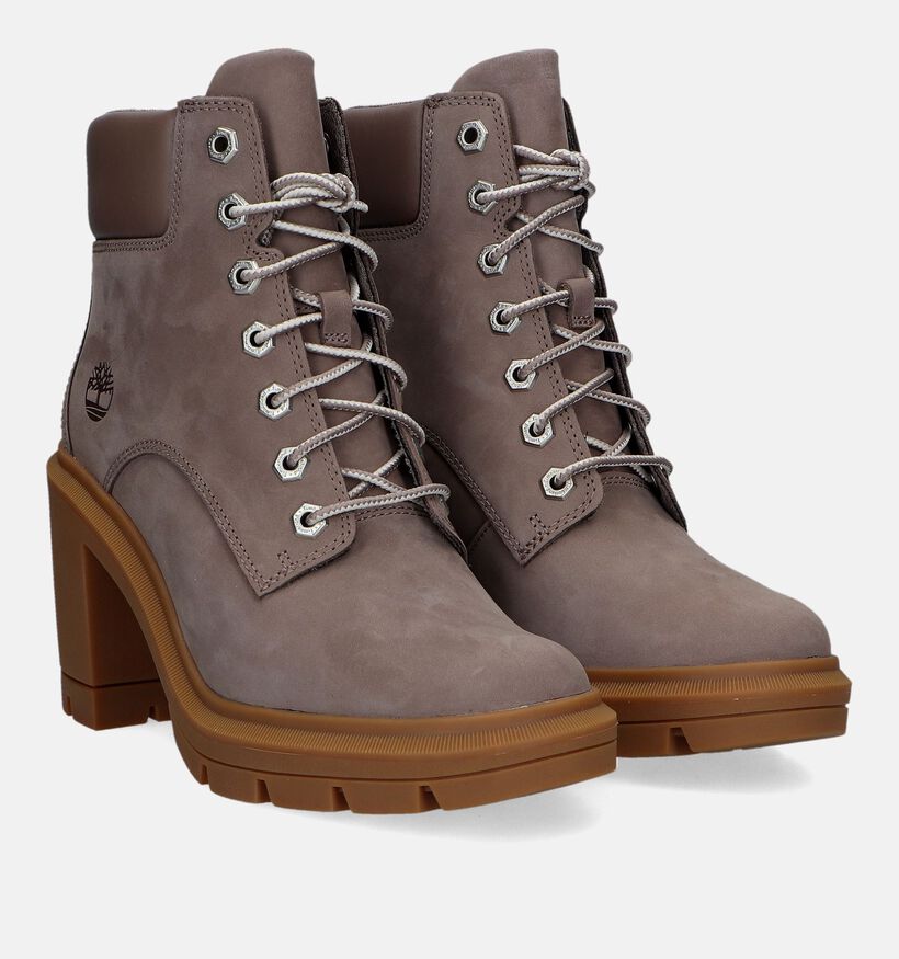 Timberland Allington Heights 6IN Taupe Enkellaarzen voor dames (328660) - geschikt voor steunzolen