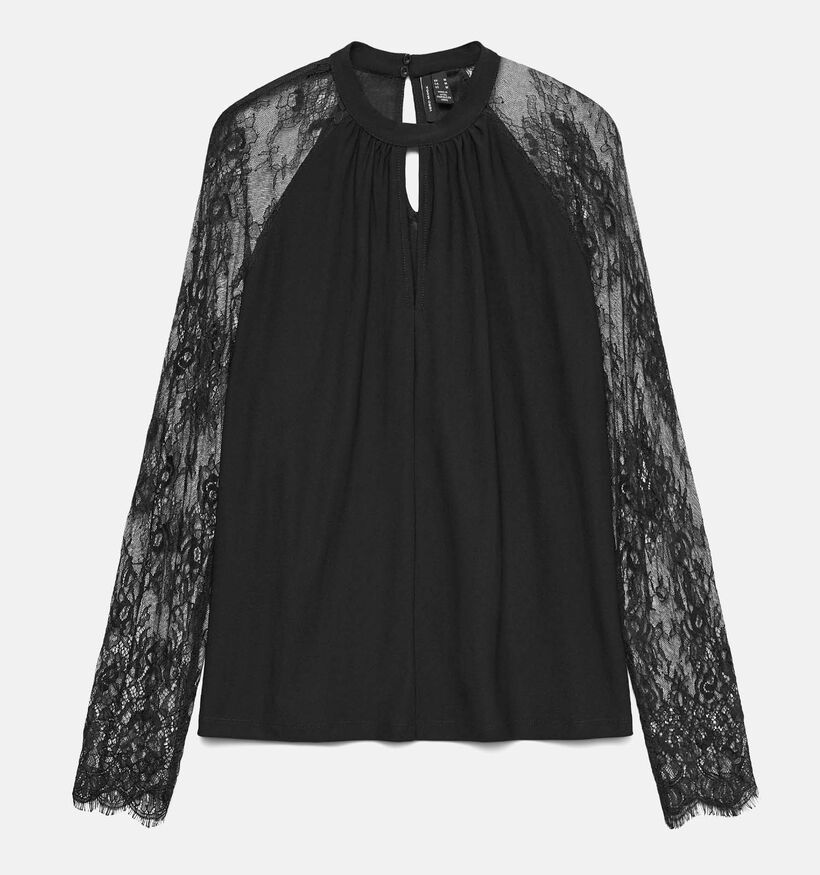 Vero Moda Milla Lace Blouse en Noir pour femmes (364506)