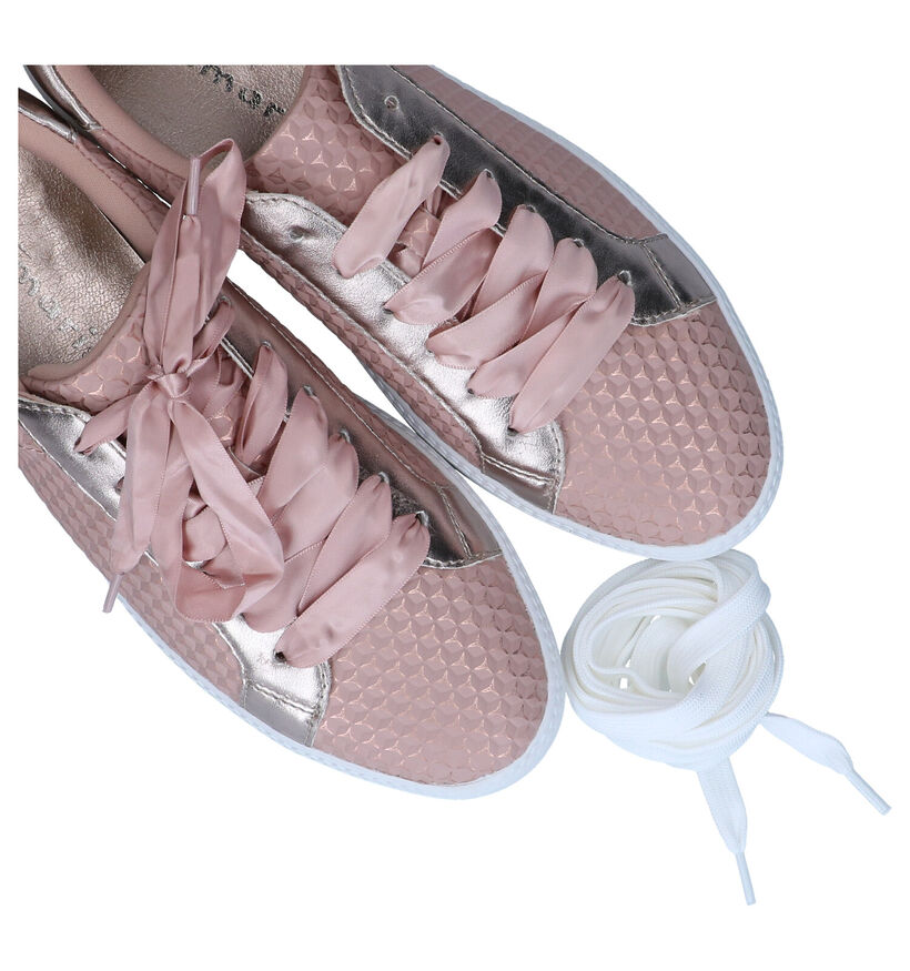 Tamaris Touch it Witte Veterschoenen in kunstleer (286303)