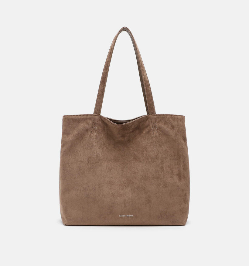 Emily & Noah Eva Suede Cabas en Taupe pour femmes (378842)