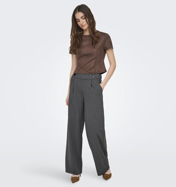 JDY Pantalons Noir/Bordeaux/Gris