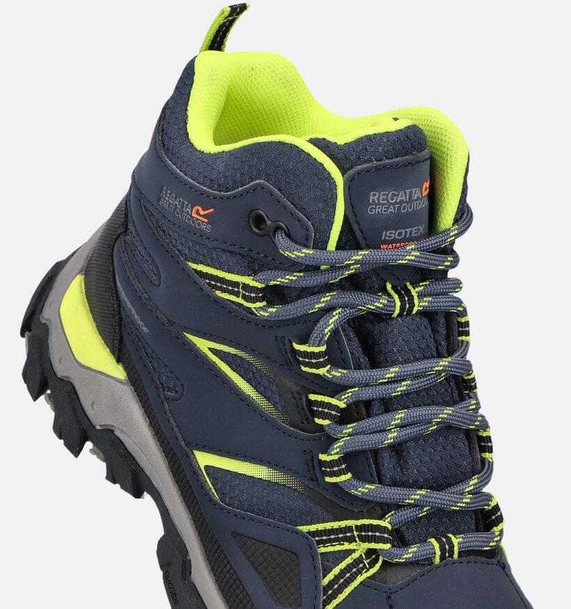Regatta HolcombeIII Bt Jnr Chaussures de randonn&eacute;e en Bleu pour gar&ccedil;ons (361304) - pour semelles orthop&eacute;diques