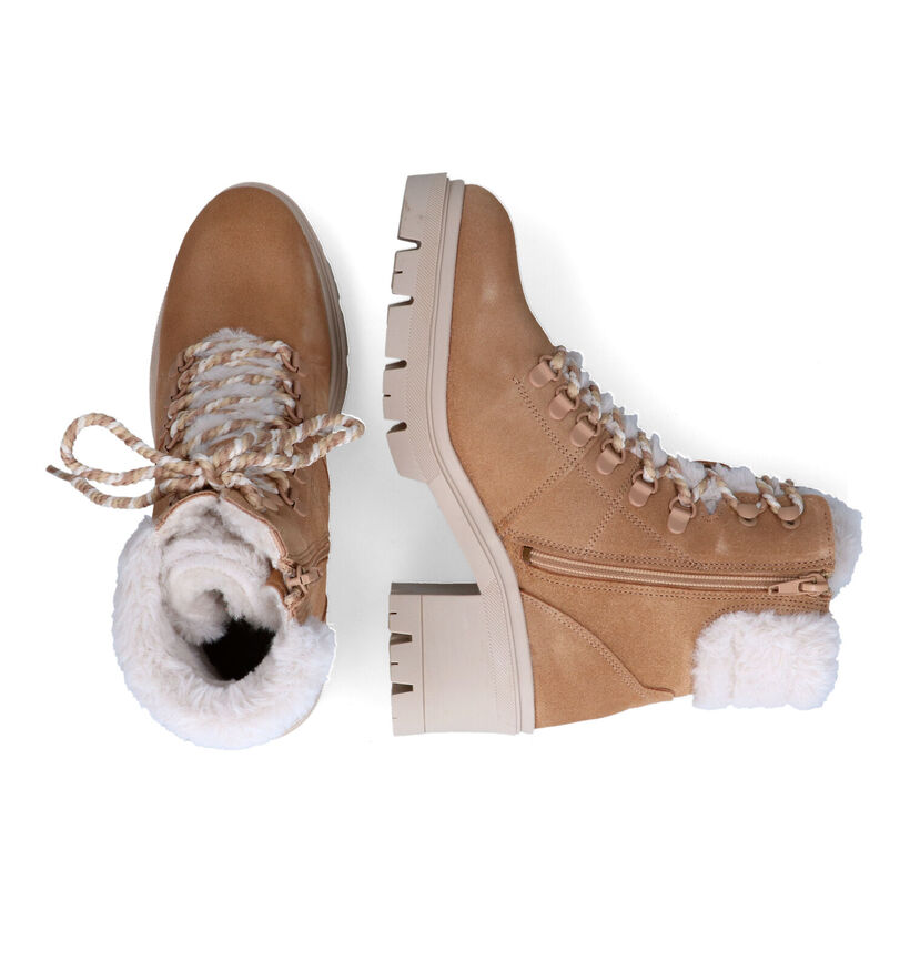 Tamaris Boots à lacets en Marron en daim (315394)