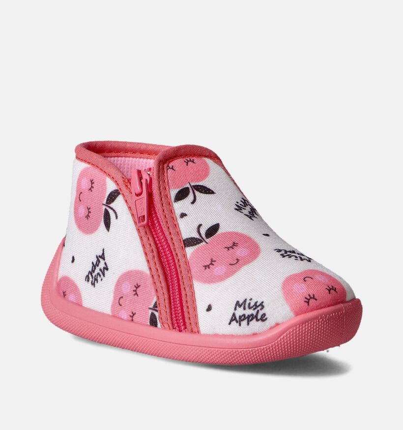 Milo en Mila Roze Pantoffels pour filles (358496) - pour semelles orthopédiques