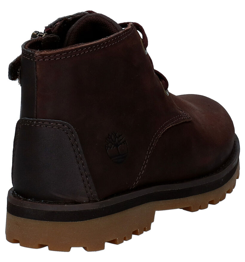 Timberland Courma Kid Zip Chukka Bottines en Brun en nubuck (293794)