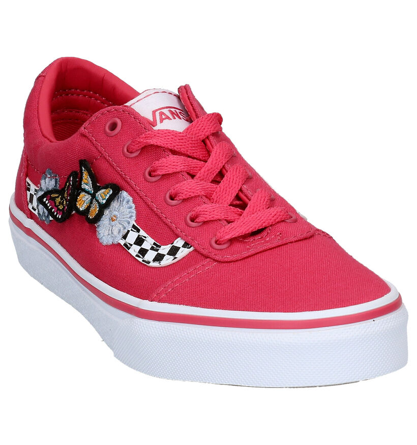 Vans Ward Roze Sneakers in stof (285715)