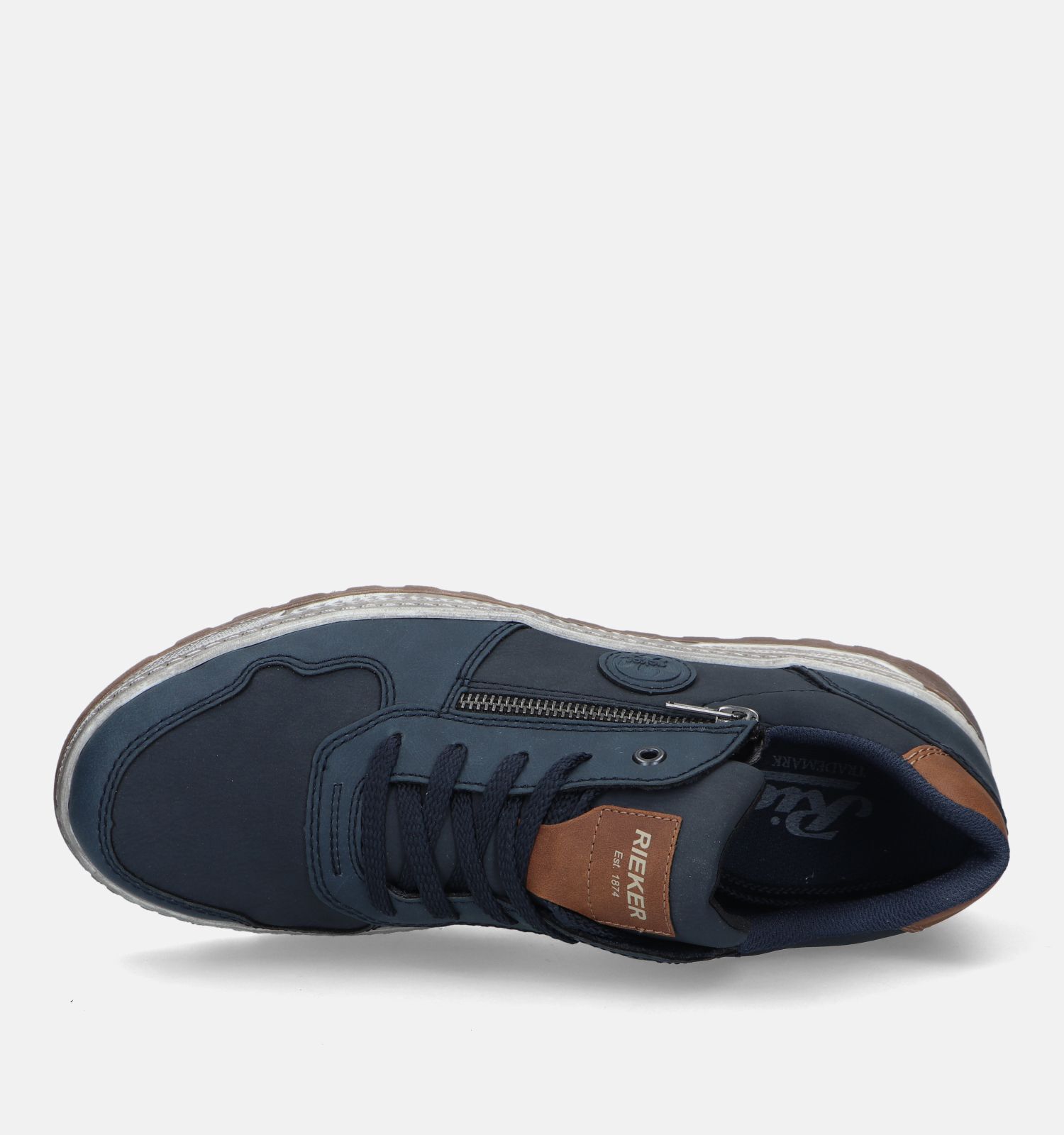 Rieker Blauwe Veterschoenen Heren Lage schoenen Online op TORFS.BE