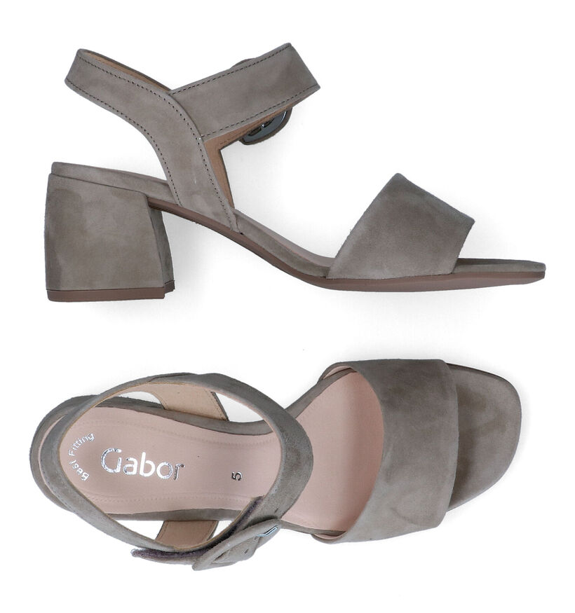 Gabor Best Fitting Kaki Sandalen voor dames (306206)