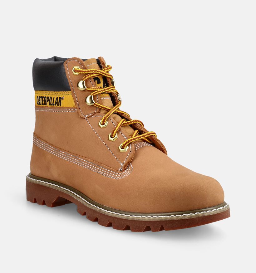 Caterpillar Colorado 2.0 Boots &agrave; lacets en Marron pour hommes (377639) - pour semelles orthop&eacute;diques