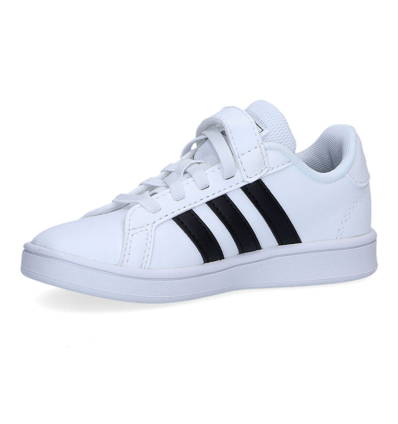 adidas Grand Court C Baskets en Blanc pour garçons (318923)