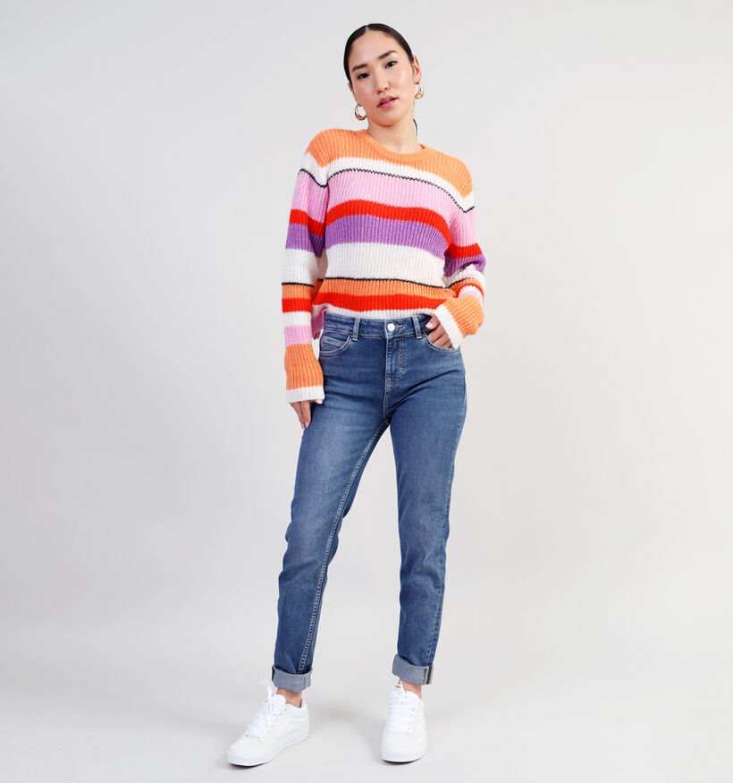 Pieces Brandon Roze Gestreepte trui voor dames (334069)