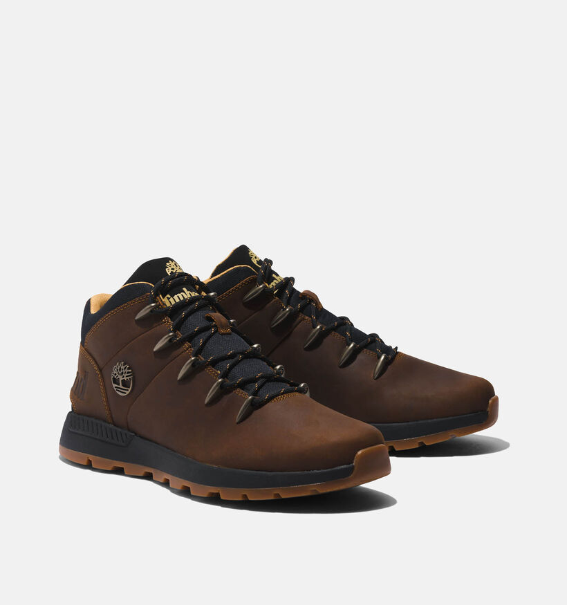 Timberland Sprint Trekker Mid Bottines en Marron pour hommes (344948) - pour semelles orthopédiques