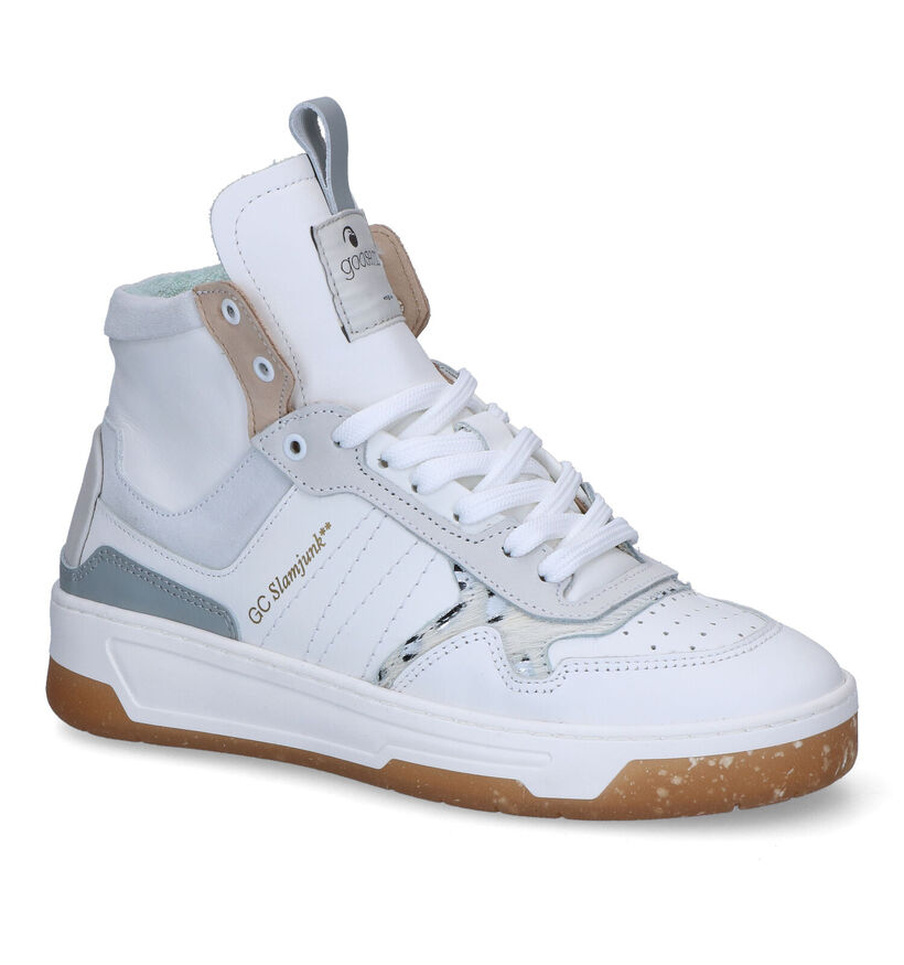 Goosecraft Blake Witte Hoge Sneakers voor dames (310100) - geschikt voor steunzolen