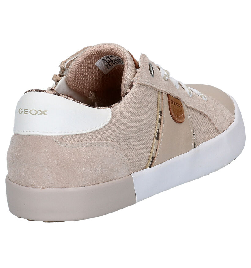 Geox Kilwi Beige Veterschoenen in kunstleer (286938)