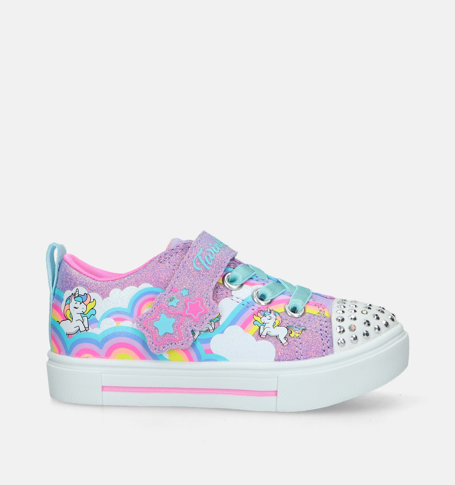 Skechers Twinkle Sparks Jumpin Clouds Roze Sneakers Meisjes Babyschoenen Online op TORFS.BE