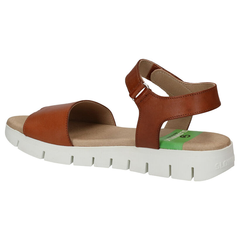 Slowwalk Syndra Cognac Sandalen in leer (270945)