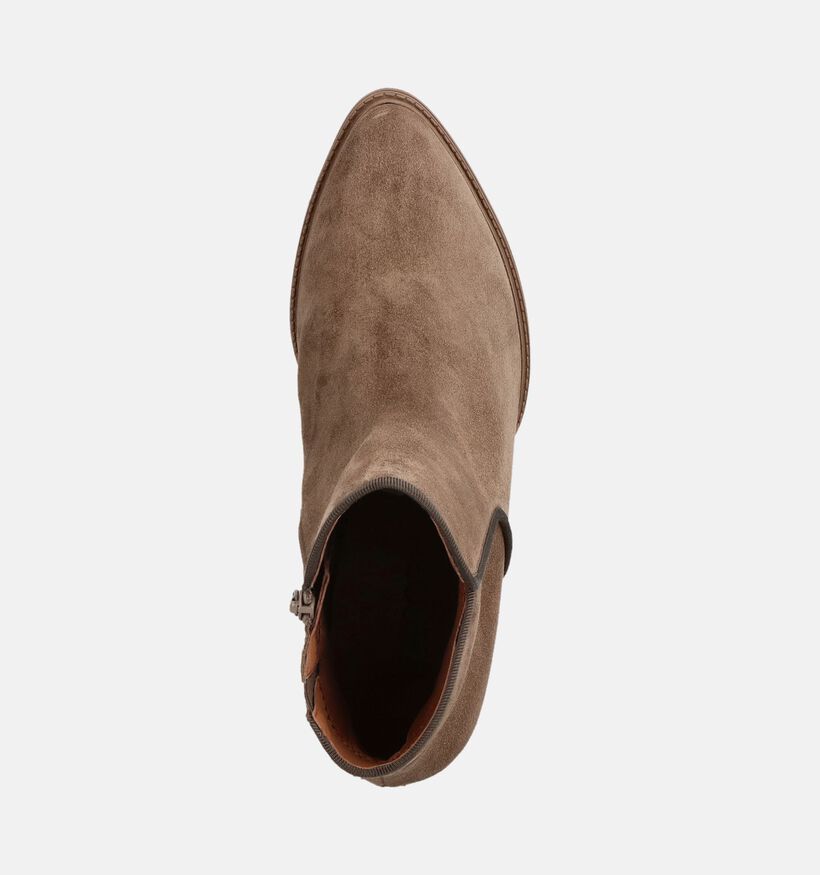 Gabor Comfort Taupe Enkellaarzen met Hak voor dames (380080)