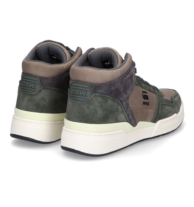 G-Star Attacc MID Baskets en Khaki pour hommes (314305) - pour semelles orthopédiques