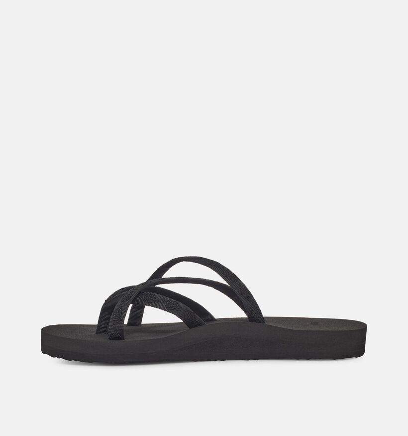 Teva Olowahu Nu-pieds plates en Noir pour femmes (354720)